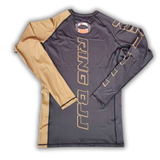 R1NG BJJ LONG SLEEVE BELT COLOR RASH GUARD